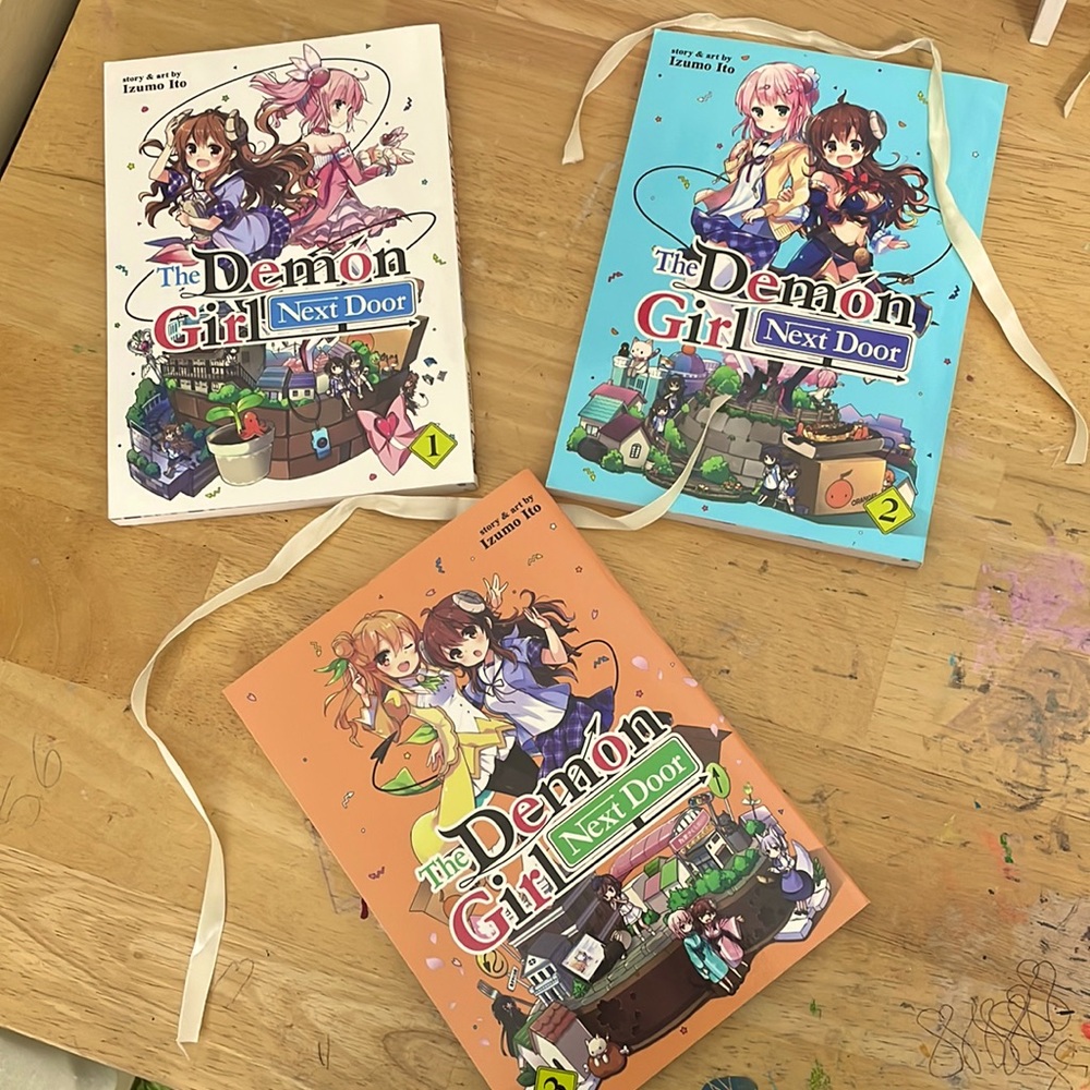 3 Volumes of The Demon Girl Next Door By: Izumo Ito Anime Manga